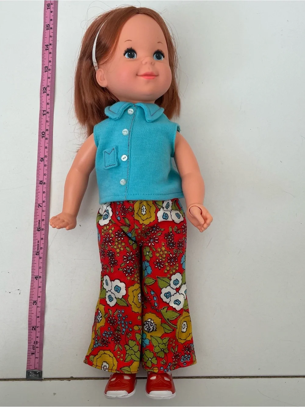 Mattel Vintage 1970 Doll Redhead Busy Becky original Cottagecore outfit